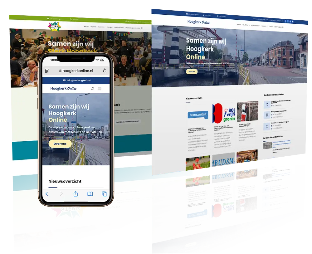 Mockup website Hoogkerk Online