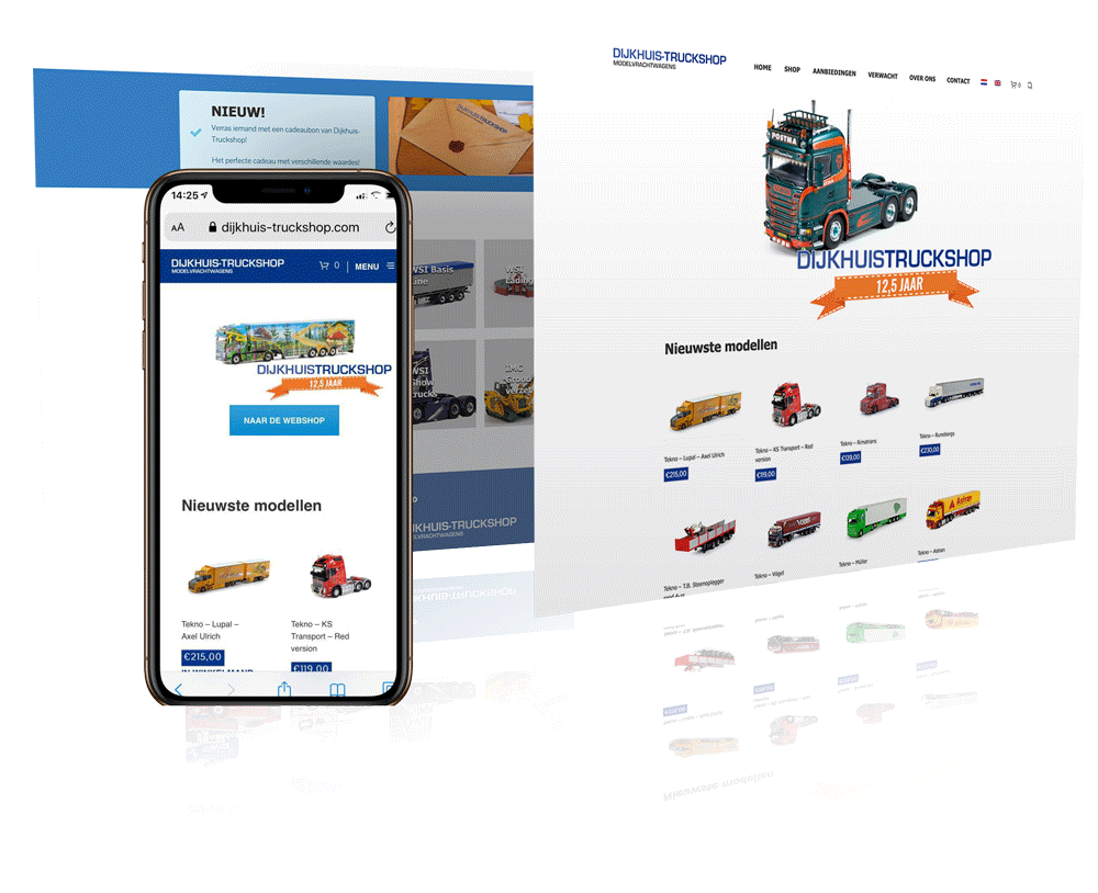 dijkhuis-truckshop.com | Pixelsz webdesign op maat