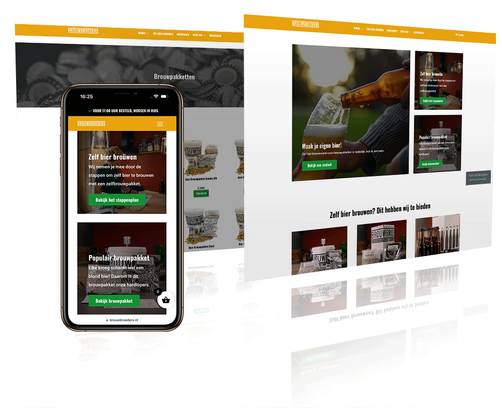 Wordpress webshop van Brouwbroeders