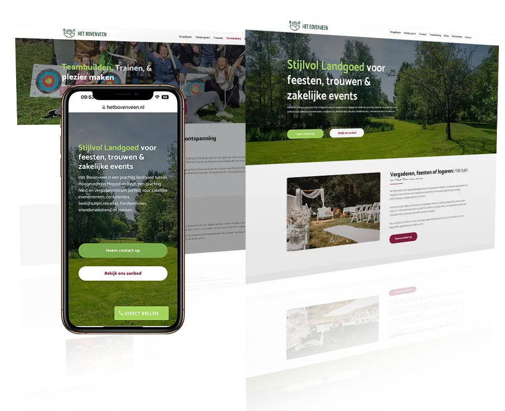 website mockup het bovenveen